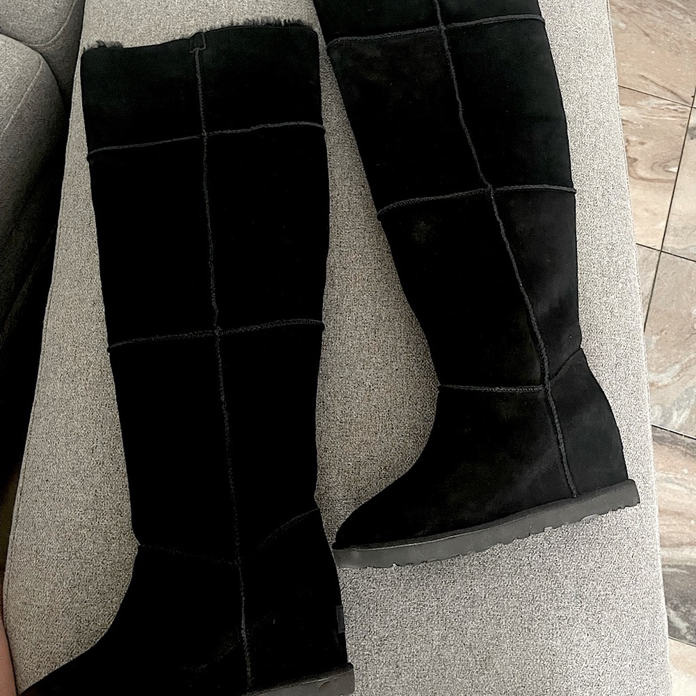 NEW UGG Femme Over the Knee Wedge Boots - Picture 9 of 17